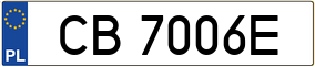 Trailer License Plate